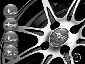 Subaru Wheel Decals Brand Silicone Sticker Dome